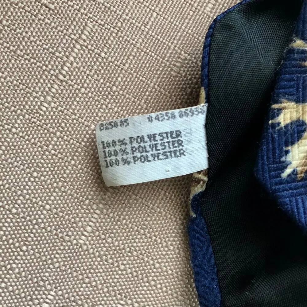 Reed St James Navy Blue Vintage Duck & Leaf Print Necktie